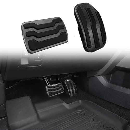 BOYOUS 2pcs No Drill Aluminum Pedal Covers Anti
