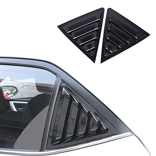 BOYOUS 2pcs ABS Racing Style Rear Side Window Louvers Air Vent Scoop Shades Cover Blinds Exterior Decoration Accessories For Toyota Corolla 2014