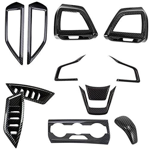 BOYOUS Full Set Interior Decoration Trim Kit Center Console Trim Air Outlet Automotive Steering Wheel Cover Accessories 12Pcs for Subaru Crosstrek 2018