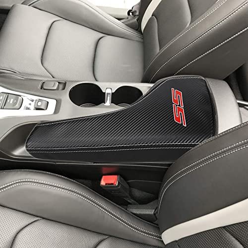 BOYOUS Armrest Cover Center Console Pad Full Protection Console Leather Arm Rest Interior Accessories Fit for Chevrolet Camaro 2016