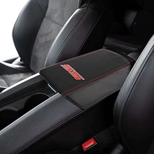 BOYOUS Armrest Cover Center Console Pad Full Protection Console Leather Arm Rest Interior Accessories Fit for Chevrolet Camaro 2010