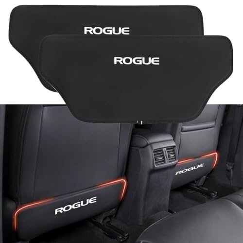 BOYOUS 2Pcs Leather Seat Back Protector Waterproof and Scratch Resistant Kick Mats Seat Back Cover Interior Trim Fits for Nissan Rogue 2014
